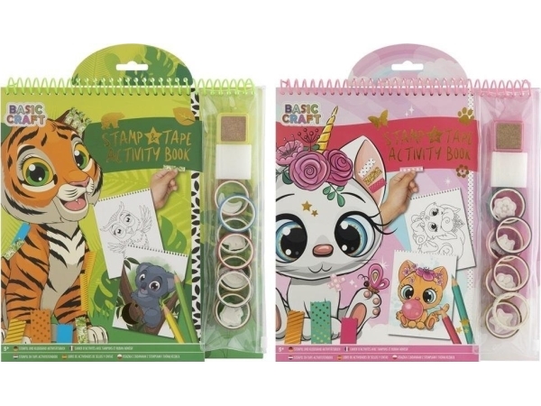 Arbetsbok med stämplar och bandmix | Papper & Emballage - Märkning - Visitkort | GameStuff