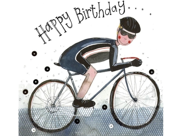 Födelsedagskort S273 Cyklist | Papper & Emballage - Kuvert & påsar - Övriga | GameStuff