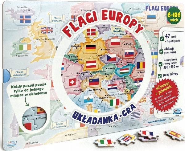 Herausgeber Wie Flags Of Europe: Puzzle/Spiel