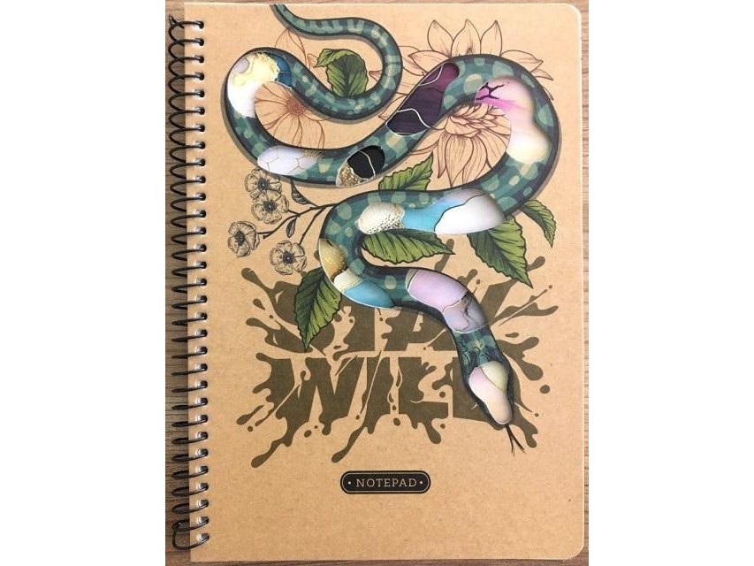 Notebook A5/80K Kraft Snake