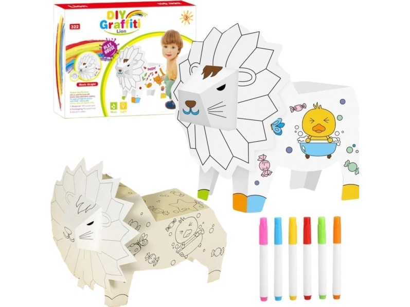 KONSTSATS LEJON KARTONG MÅLNING VIKNING MÅLARBOK TUSCHPENNOR | Skrivredskap - Special Skrivredskap - Konstnärsprodukter | GameStuff