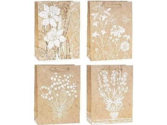 Dekorativ väska Blommor 31x40x12cm mix ROZETTE | Skola & Hobby - Festdekorera - Presentinslagning | GameStuff