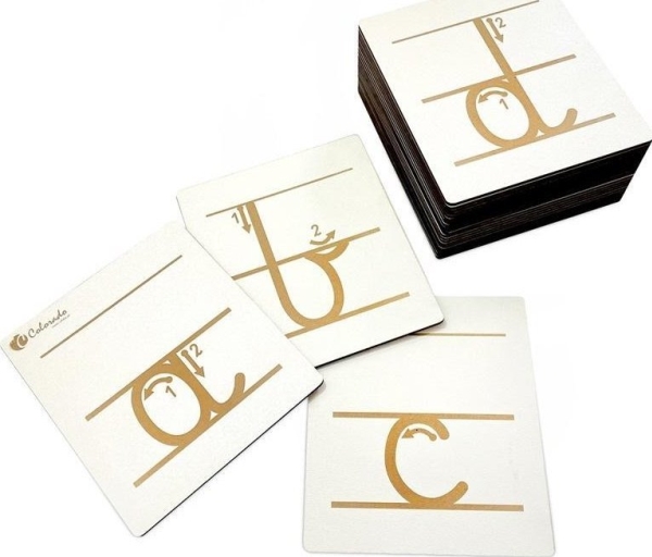 Aakkoset kirjoittamaan oppimista varten - pienet kirjaimet