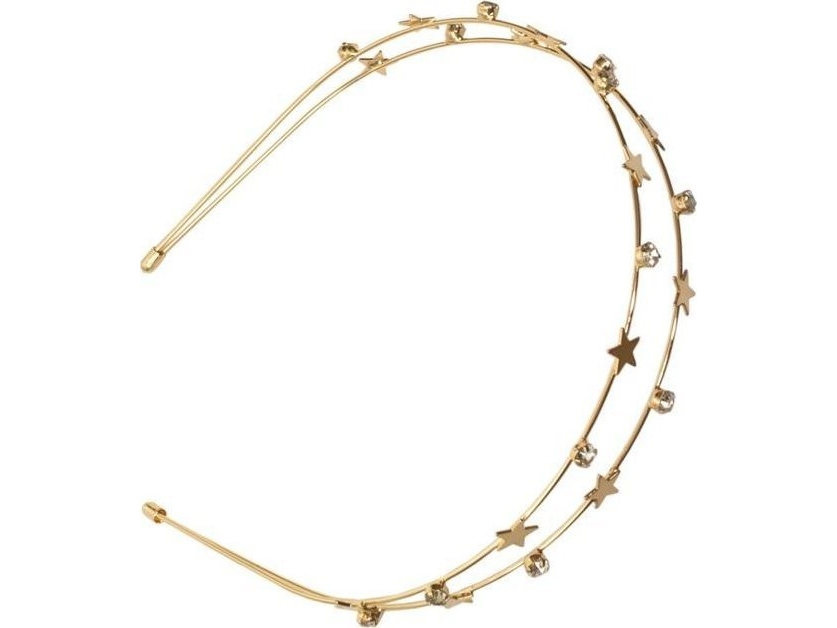 Guldpandebånd med diamanter