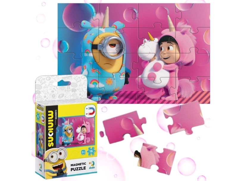 Dodo Magnetic Puzzles Minionki 16 Elements To Arrangement Für Junge Kinder