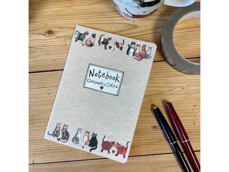 Notesbog A5/40K linjeret SNM02 Cats |