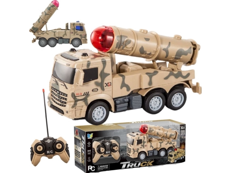 R/C militär lastbil med raketgevär | Radiostyrd - Modellastbil - Lastbil | GameStuff
