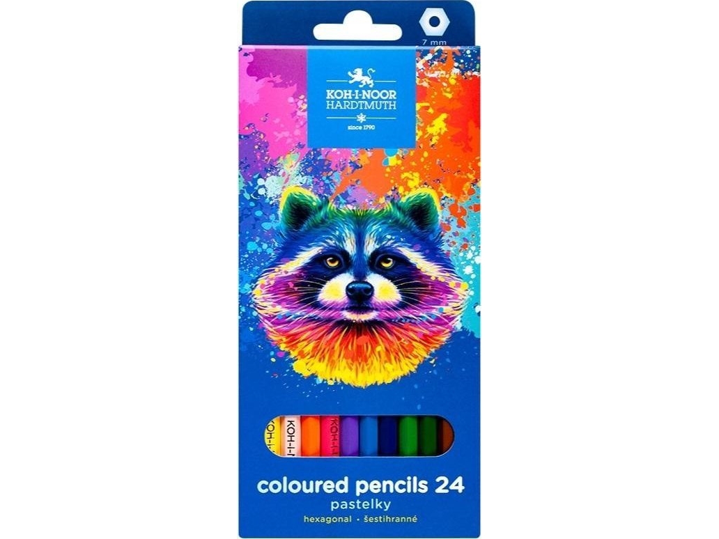 Buntstifte 3554 Raccoon 24 Farben