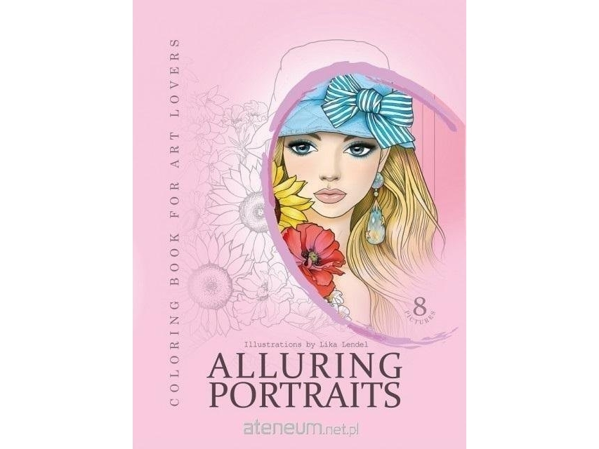 Kreativ malebog A4 Portrætter pink FRESH |