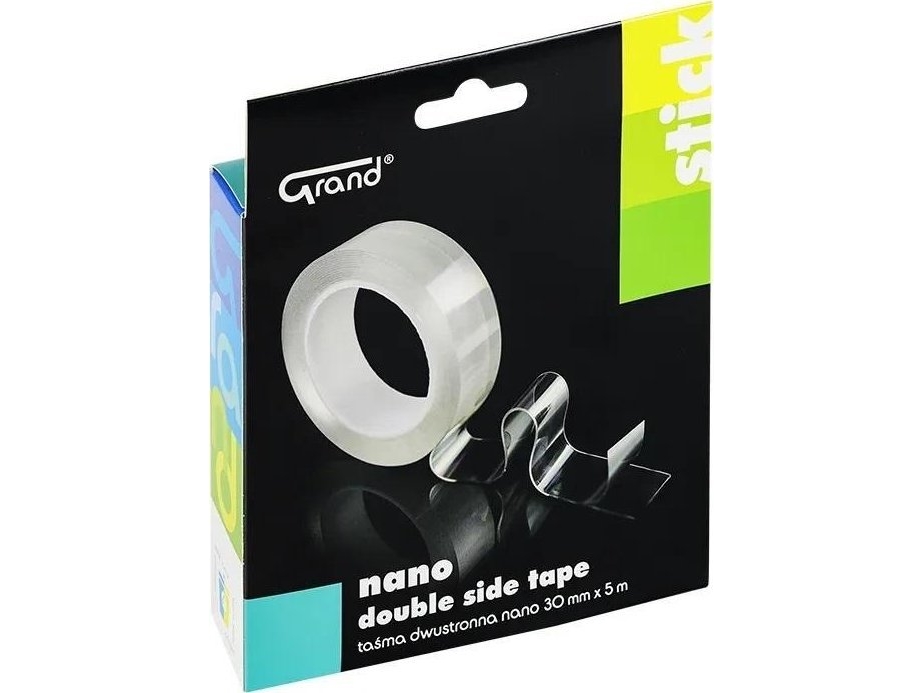 Dobbeltsidet tape nano 30 mm x 5 m x 1 mm GRAND
