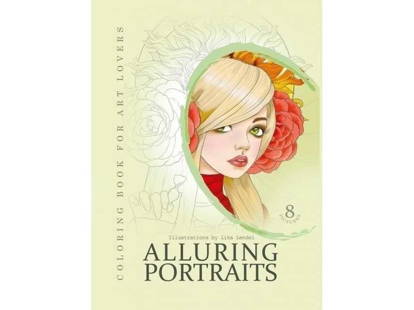 Kreativ malebog A4 Portrætter grøn FRESH |