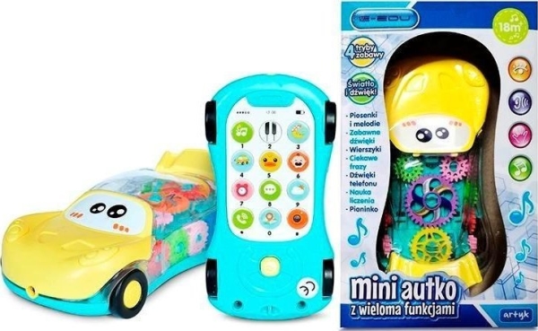 Minibil med många funktioner E-Edu 127823 | Leksaker - Radiostyrda leksaker - Bilbanor | GameStuff