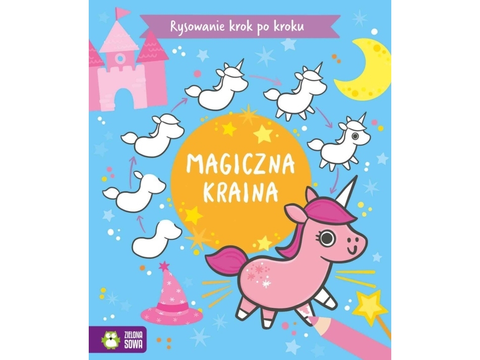 Zielona Sowa tegning trin for trin. Magisk land