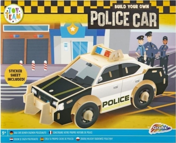 Konstruktion i trä 3D-fordon – polis | Leksaker - Konstruktions leksaker - Plastik konstruktion | GameStuff