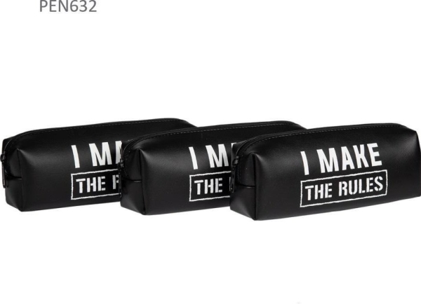 One Compartment Pencil Case - I Make The Rules