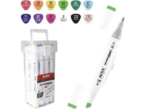 Chromax Artix Marker Mit Zwei Spitzen 12 Stk.
