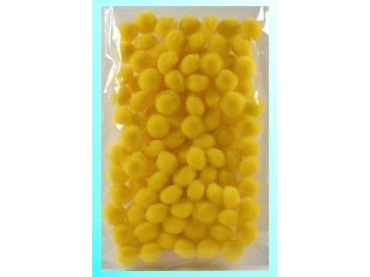 Gelbe Pompons 10Mm100stück
