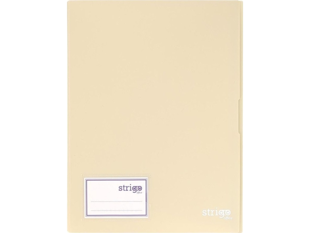 Erbjudande album A4 20 skjortor beige STRIGO | Fickor och skydd | GameStuff