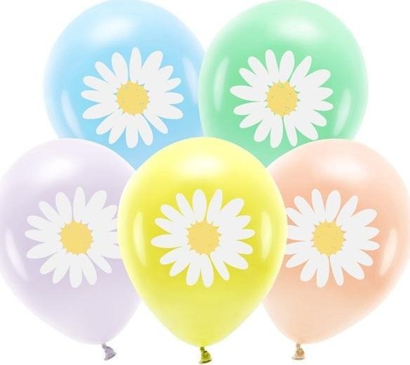 Öko-Gänseblümchen Ballons 30Cm 5Stück Mix