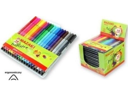 Dreieckige Marker 18 Farben