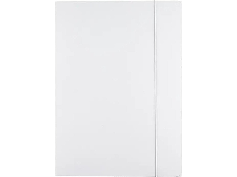 A4 Rubber Band Folder Gr-444G White (10Pcs)