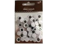 Självhäftande runda ögon 1cm 50st | Papper & Emballage - Märkning - Visitkort | GameStuff