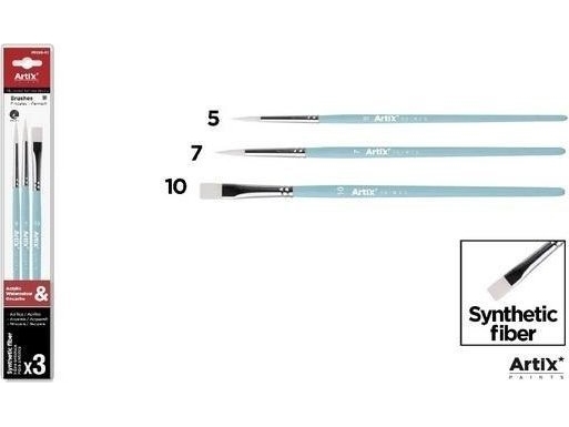 Synthetische Bürsten 3Stk