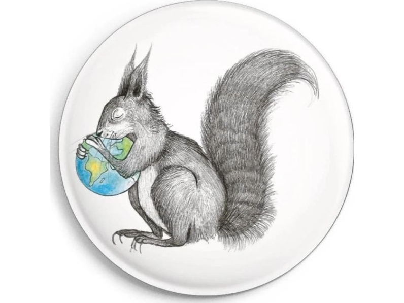 Eichhörnchen Welt Magnet