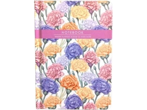 Notebook A6/64K Uni Bunte Blumen Fresh |