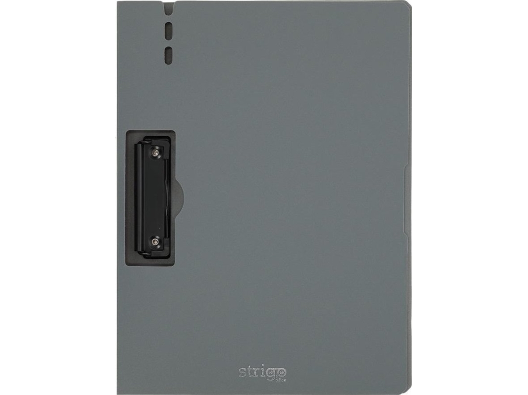Karton A4 Mit Seitenclip Grau Strigo