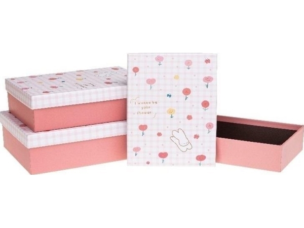 Pr Rabbit Gift Box 3Pcs Rozette