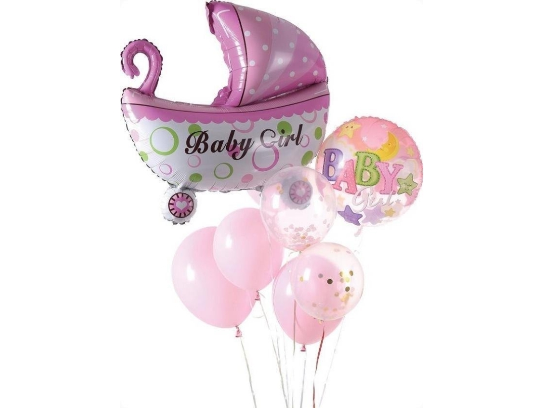Set Mädchen Luftballons 9El