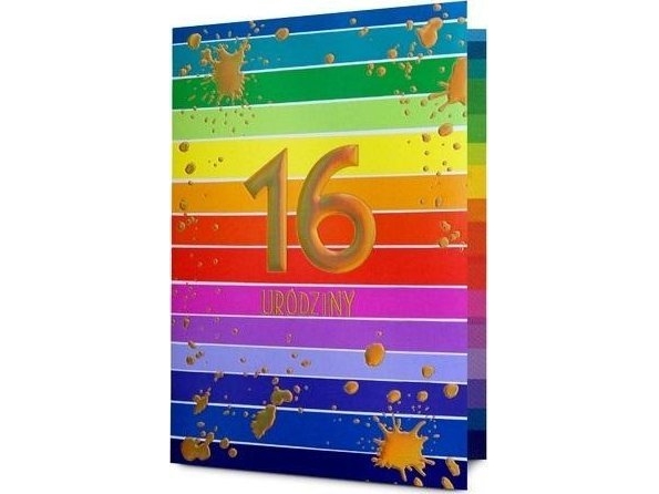 Card Birthday 16 HM200-3195 | Skola & Hobby - Festdekorera - Presentinslagning | GameStuff