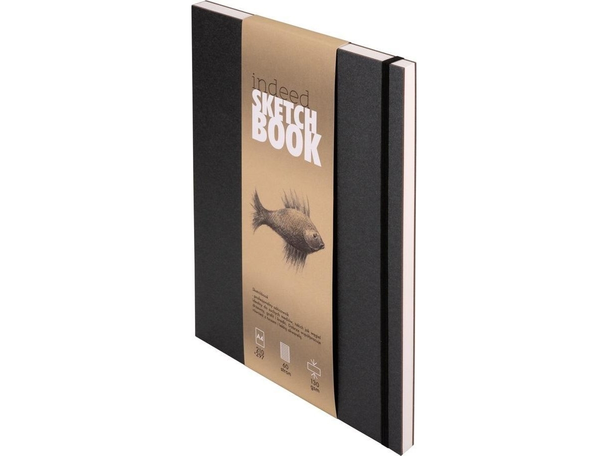 Indeed Sketch Notebook A4 musta |