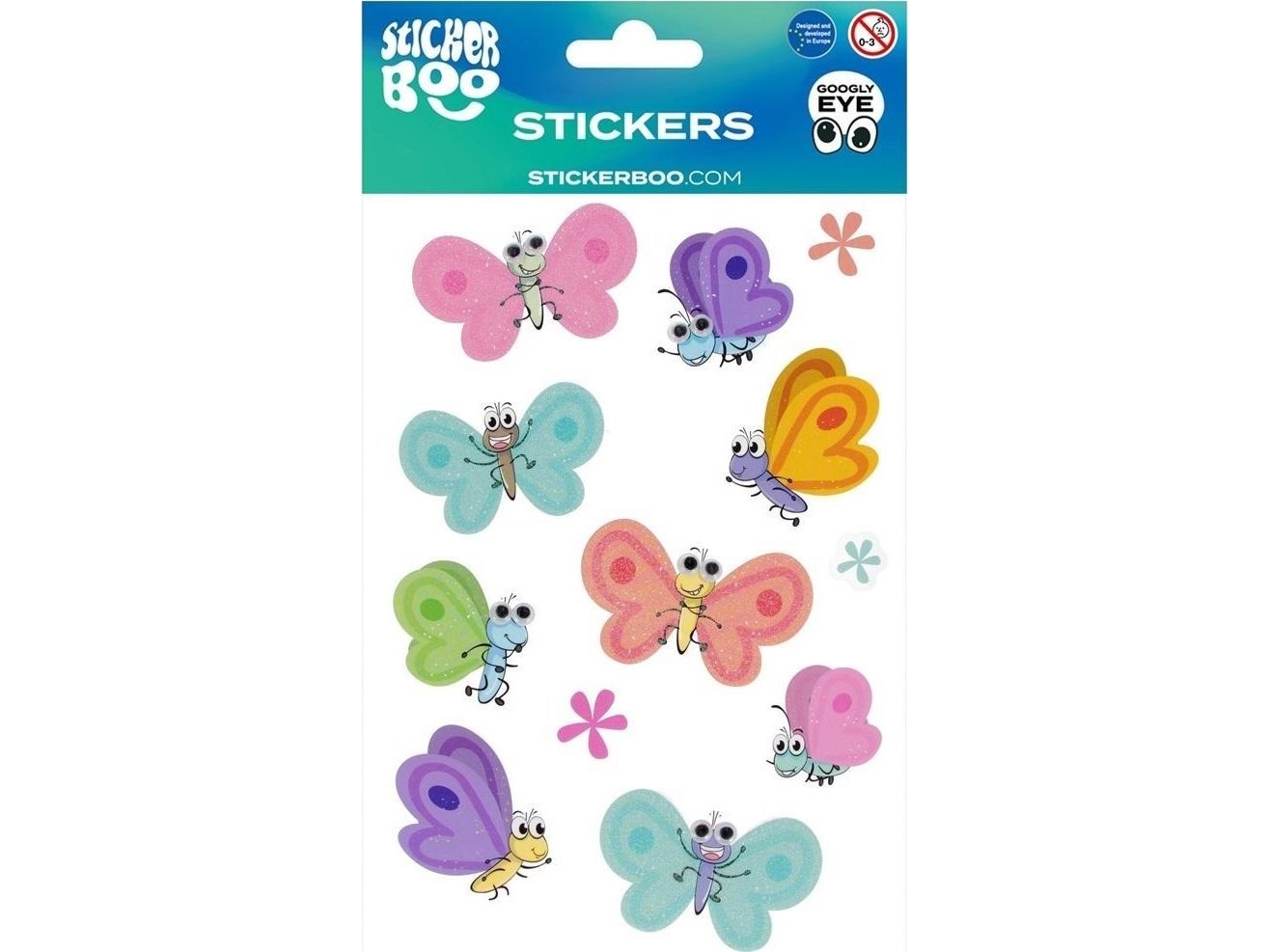 Aufkleber Boo Schmetterlinge