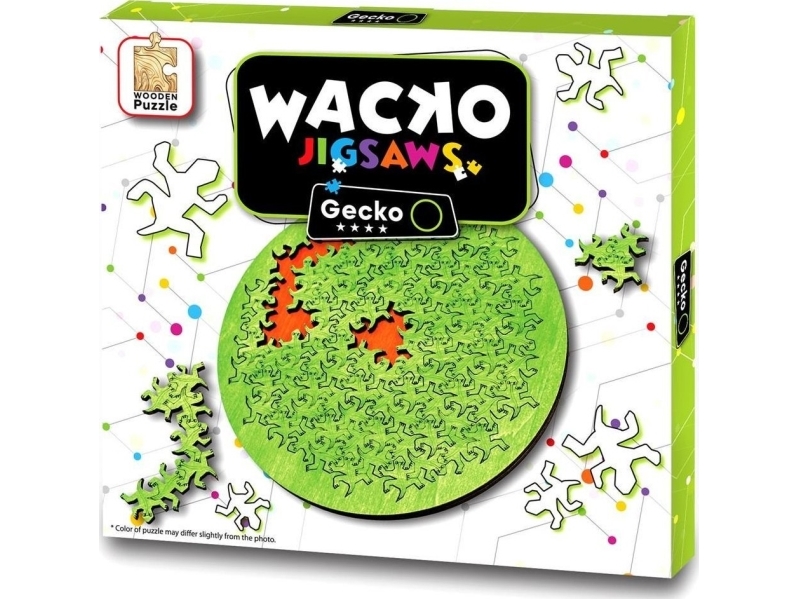 Wacko puslespil - Gecko 12 brikker - niveau 4/4