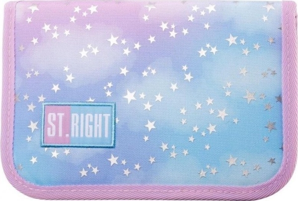 Penalhus Med To Klapper Uden Tilbehør St.Right Pc-03 Pastel Stars