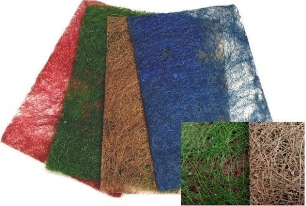 Bunter Sisal Mit Glitter 22X33cm 4 Stück Mix