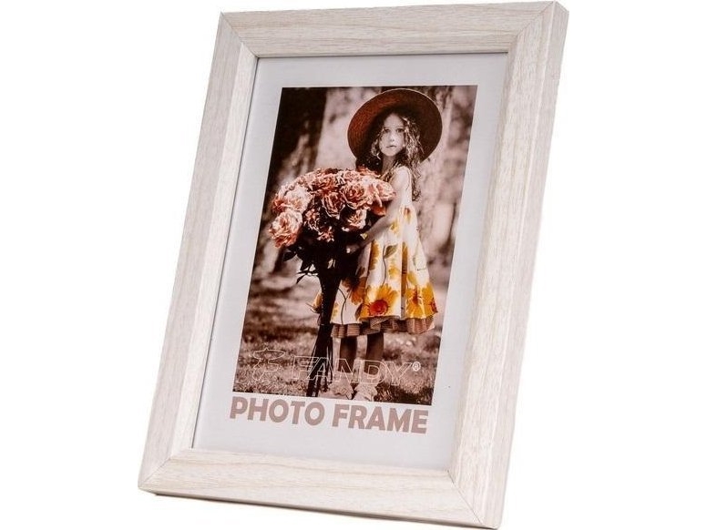 Ramme med passepartout/sprosse Bevel 40x50 1 beige