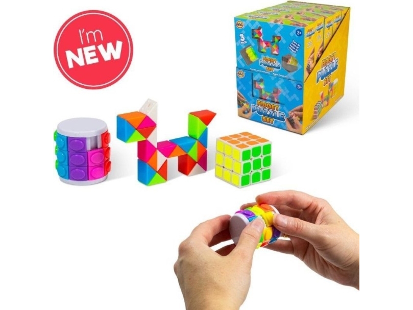 3 st Fidget-pussel set | Leksaker - Spel - IQ pussel | GameStuff