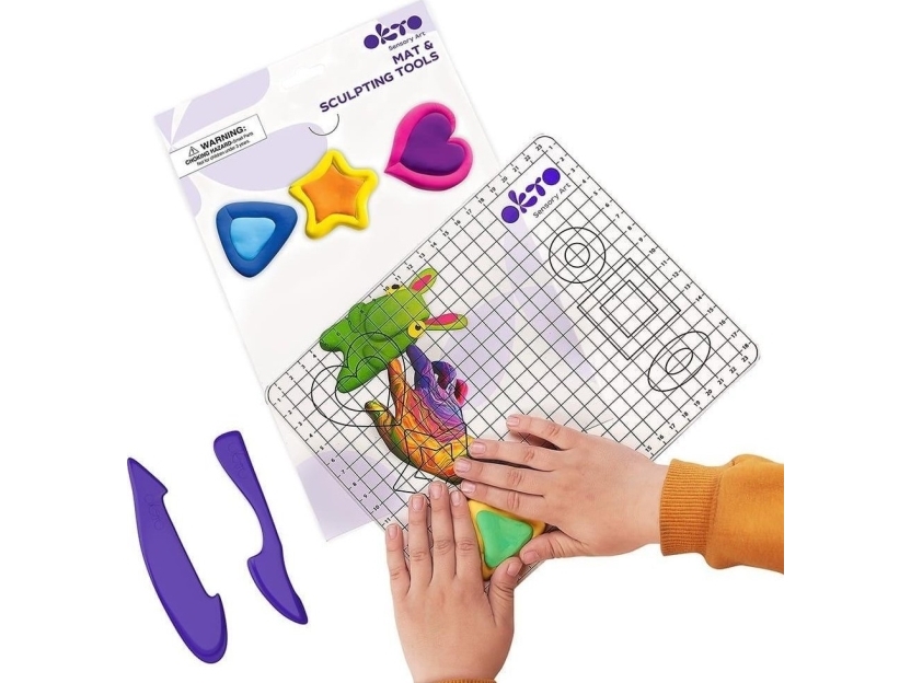 Kreativitätsmatte Mit Schulmaterial 19X24 |