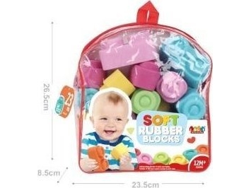 Soft Blocks In A Backpack 23pcs