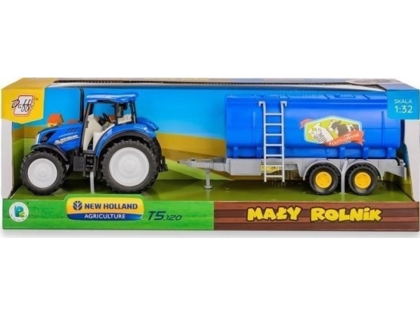 New Holland T5 tractor with milk tanker 1:32