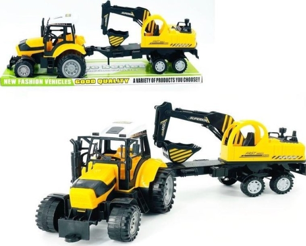Traktor Mit Bagger