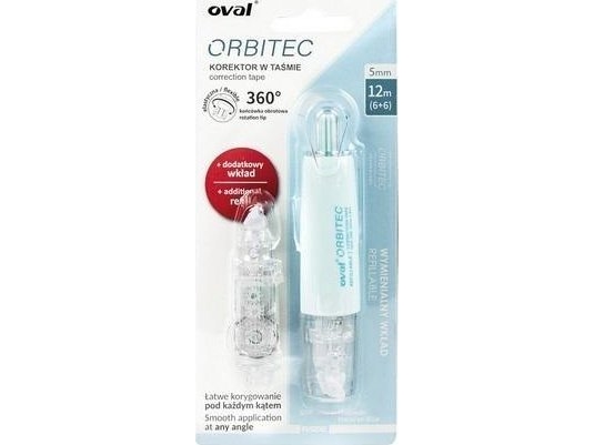 Oval Orbitec korrektionsrulle 5mmx6m + patron