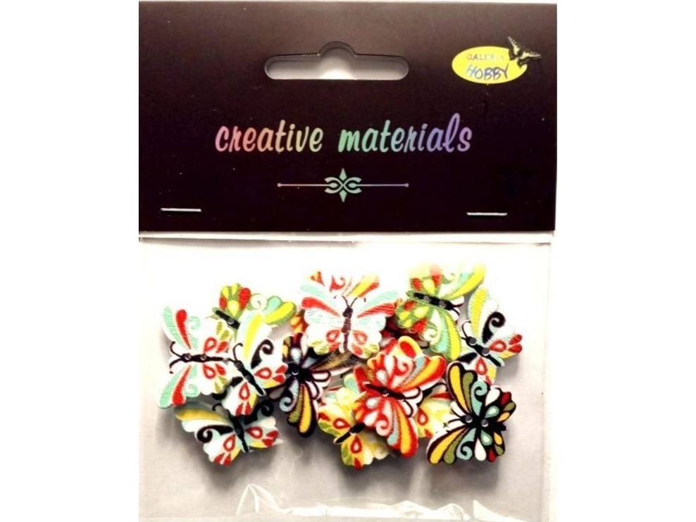 Dekorativa knappar Fjärilar 3 24x17mm 15st | Leksaker - Kreativitet - Mode och smycken | GameStuff