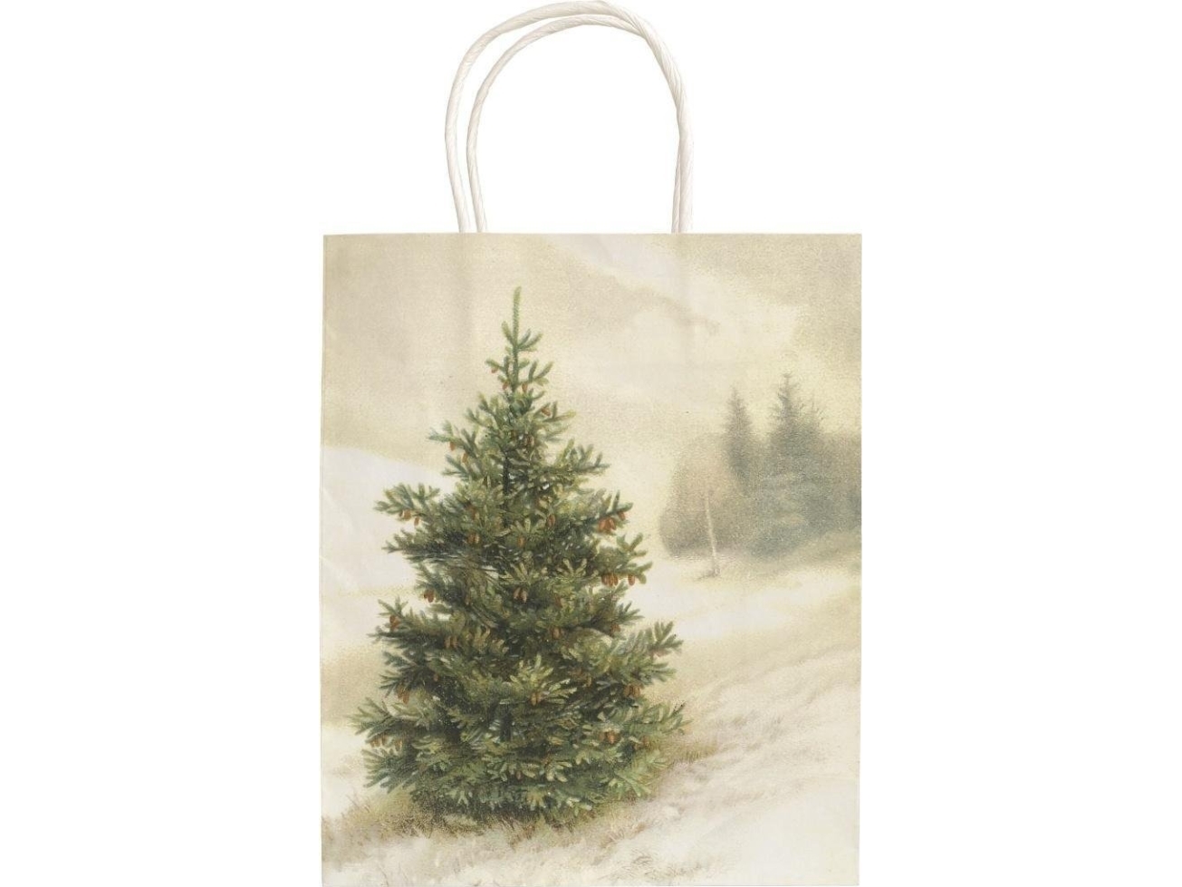 Dekorative Tasche A5 Stbag149 Tanne Im Winter