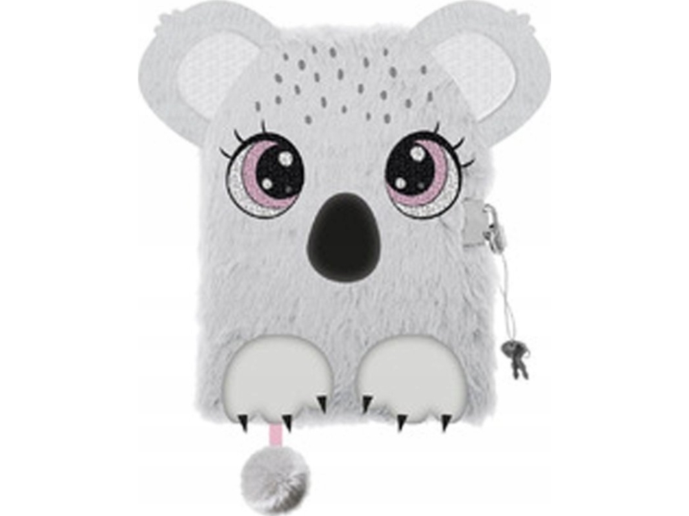 Päiväkirja 3D-lukolla karvainen A5 96k Koala bambino premium premium |