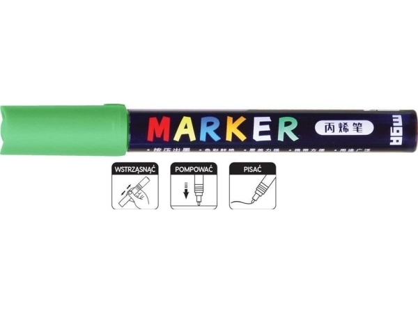 Acrylmarker 1-2Mm Grün (6Stk) M&Ampg