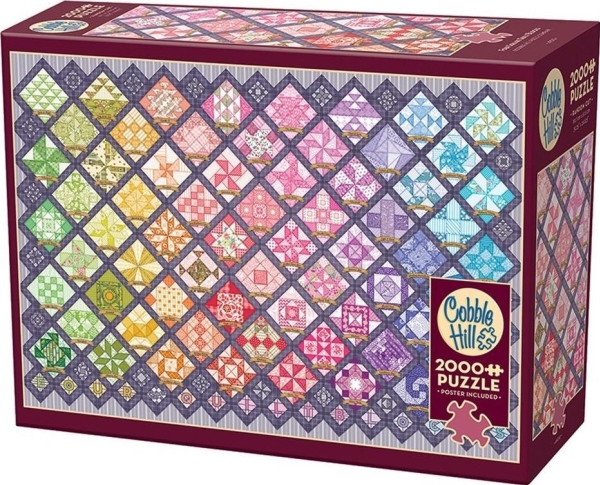 Puzzle 2000 Regenbogen-Patchwork
